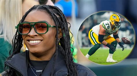 Packers OL's Wife Dwarfs Simone Biles At Packers Playoff Game