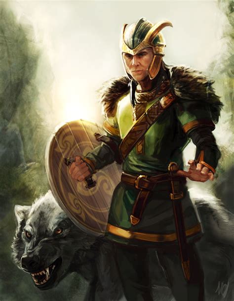 Loki and Fenrir by thegryph on DeviantArt