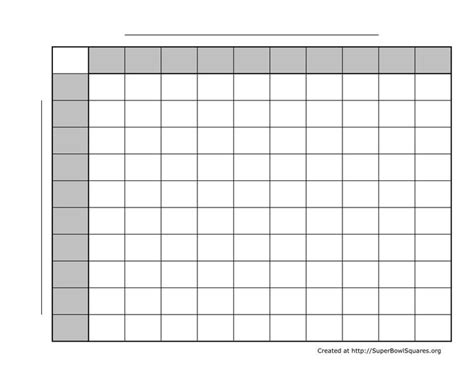 Football Squares Template Printable - Paul's House | Superbowl squares, Football squares ...