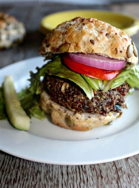 Mushroom Veggie Burgers - Simple And Savory