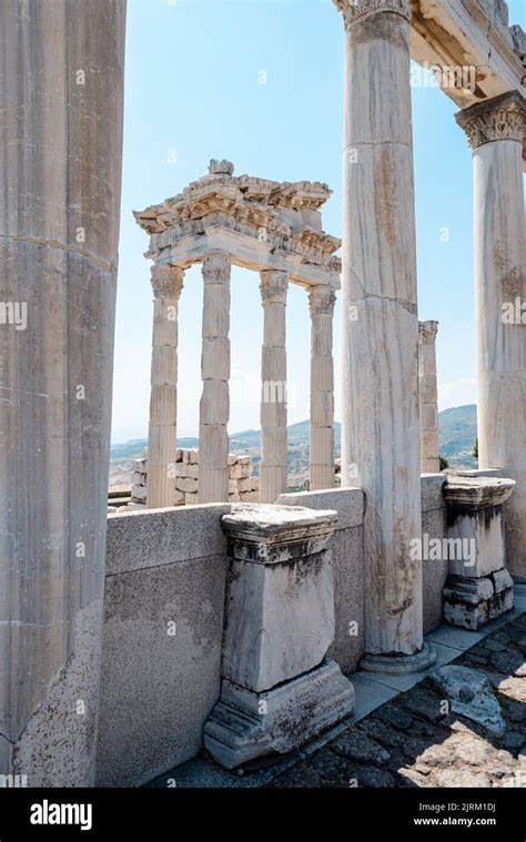 Ancient city of Pergamon (Bergama) located in izmir city of Turkey ...