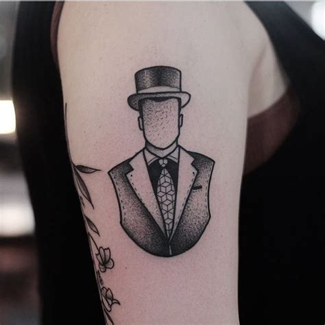 Gentleman’s bust tattoo by Jonas Ribeiro - Tattoogrid.net