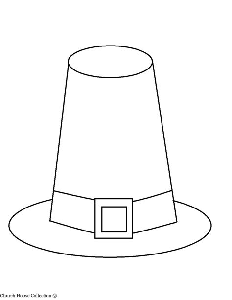 pilgrim hat clip art black and white - Clip Art Library