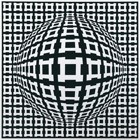 Victor Vasarely, Nobel I, screenprint on paper, 76 x 76 cm Victor ...