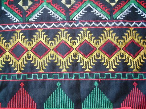 Traditional Filipino: T'boli stitched pattern. Taken in Lake Sebu, South Cotabato, Mindanao ...