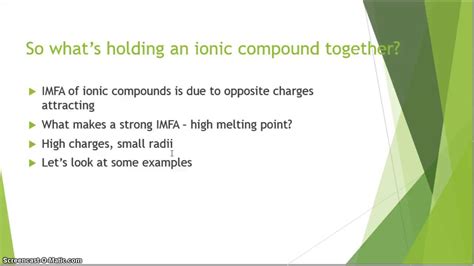 Melting Point Trends of Ionic Compounds - YouTube