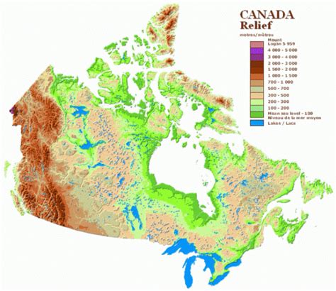 Canada Relief Map