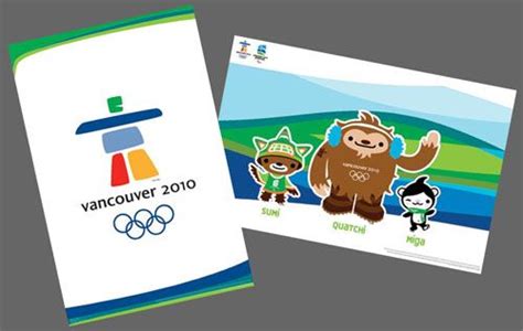 Vancouver 2010 Winter Olympics PRIMARY LOGO and MASCOTS 2-Poster Set ...