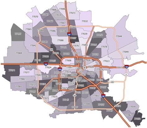 Zip Code Map Of Houston Tx - Show Me The United States Of America Map