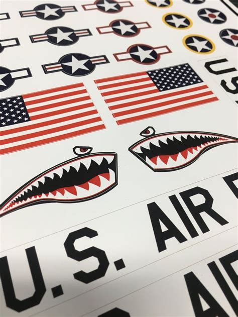 USAF Sticker Pack United States of America Air Force Roundels Includes 28 Decals Including the ...