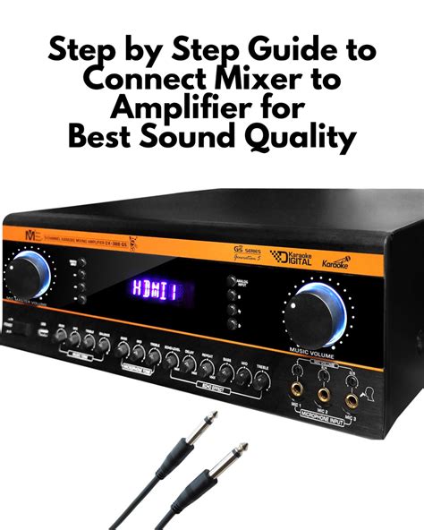 Connecting Your Mixer to Amplifier for Quality Sound