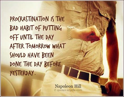 Quotes about Procrastination with Images – Quotes and Sayings