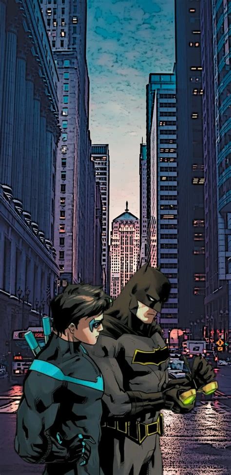 Patrol stroll, batman, bruce wayne, city, nightwing, HD phone wallpaper ...