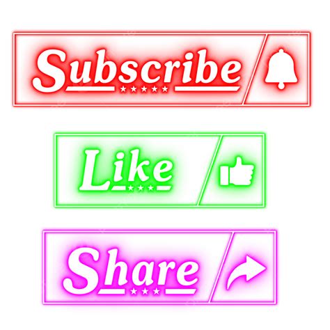 Png Subscribe Button Png Like Button And Others – NBKomputer