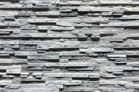 pared de piedra gris con una hermosa textura de patrón 13626201 Foto de ...