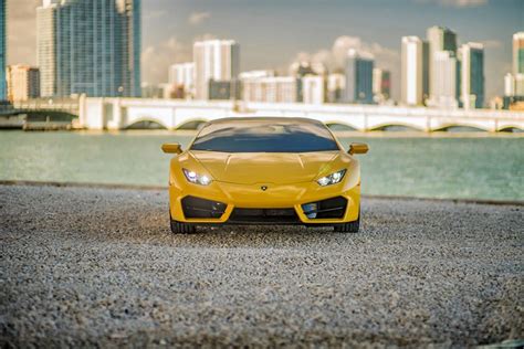 Lamborghini Huracan Yellow - Westcoast Luxury Rentals Miami