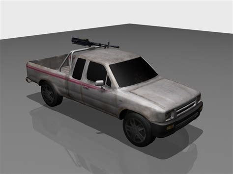 Free Pickup Truck 3d Model