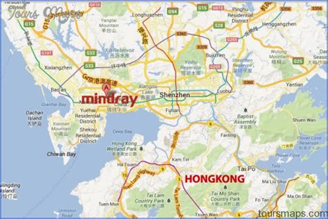 SHENZHEN PORT MAP - ToursMaps.com