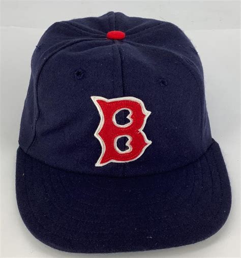 Lot - 3 VINTAGE BOSTON RED SOX HATS WITH PROTECTIVE CASES