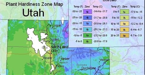 Farmers Know Best: Utah USDA Plant Hardiness Zones Map