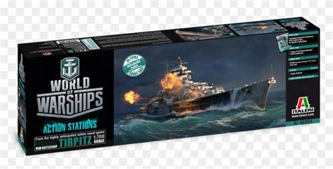 Line Of World Of Warships Model Kits - World Of Warships Italeri Tirpitz, HD Png Download ...