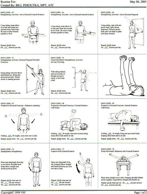 Shoulder exercises Rotator Cuff Rehab, Rotator Cuff Exercises, Rotator Cuff Strengthening ...