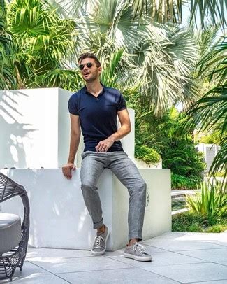 How to Wear Grey Sneakers For Men (390 looks & outfits) | Men's Fashion | Lookastic.com ...