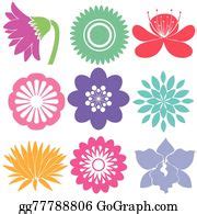 200 Nine Floral Templates Clip Art | Royalty Free - GoGraph