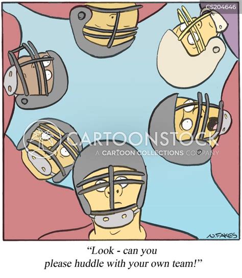 Team Huddle Cartoons and Comics - funny pictures from CartoonStock