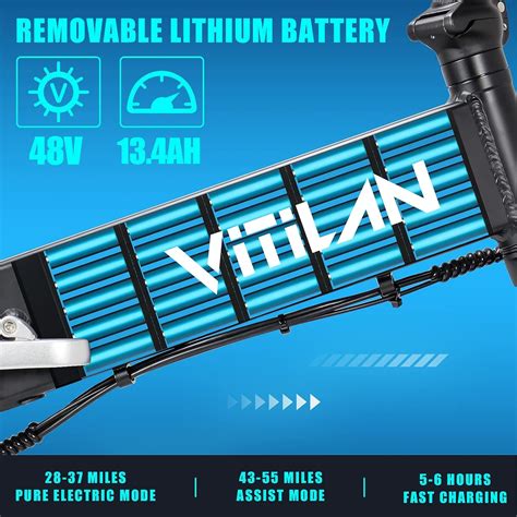 Buy VITILAN V3 Electric Bike for Adults 20 inch Folding Bikes 4.0 Fat Tire Bikes Mountain Beach ...