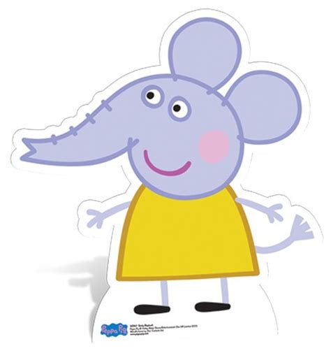 Levensgrote kartonnen uitsnede van Emily Elephant van Peppa Pig koop ...