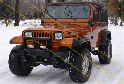 JEEP WRANGLER YJ FENDER FLARES 6 INCHES / ARCH EXTENSIONS | eBay