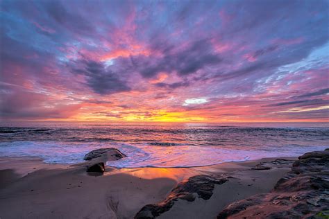 Windansea Beach Sunset Photograph by Mark Whitt - Fine Art America