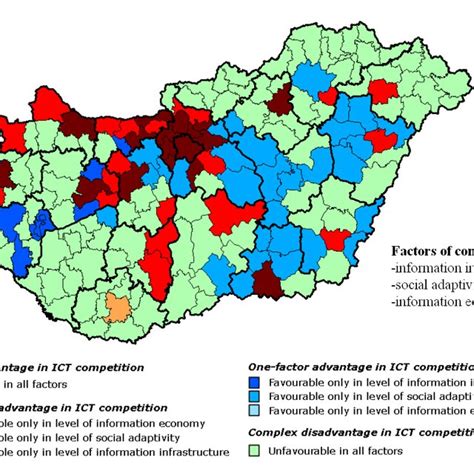 " Information footprints " of Hungarian regions (2001) | Download ...