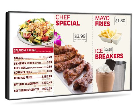 Digital Signage Digital Menu Boards - Digital Signage, Touchscreen ...