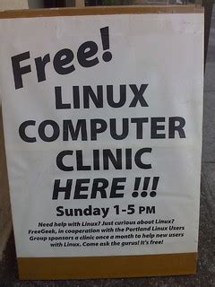 Linux Computer Clinic | Free! HERE!!! at Free Geek | Flickr