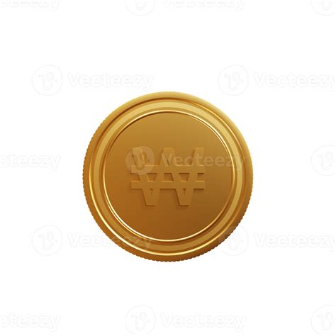 Currency Symbol Korean Won 3D Illustration 12229510 PNG