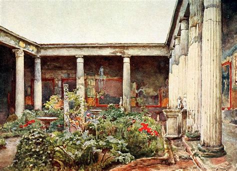 Peristyle of the Vettii House | Roman garden, Grand landscape, Solar ...