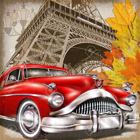 Paris Vintage Poster. Royalty Free Cliparts, Vectors, And Stock ...