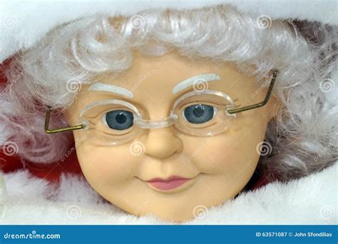 Mrs. Claus stock image. Image of happy, santa, blue, face - 63571087