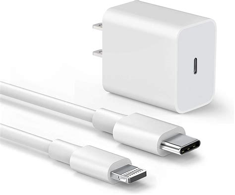 Amazon.com: iPhone Fast Charger, Amoner 20W USB C Wall Charger with 3FT USB C to Lightning Cable ...