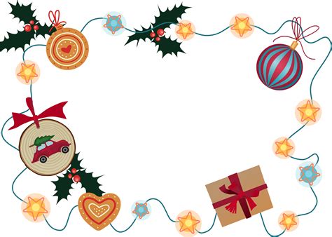 Christmas Border PNG Transparent And Clipart Image For Free - Clip Art ...