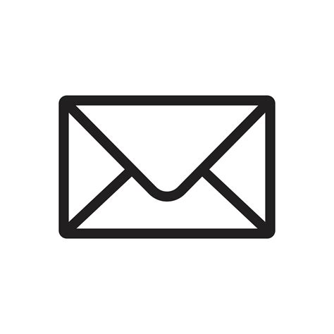 Email Icon Black And White Vector Art, Icons, and Graphics for Free ...