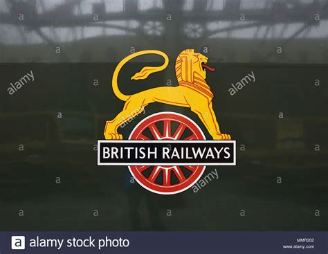 British railways logo on City of wells steam locomotive close up, on the east lancashire railway ...