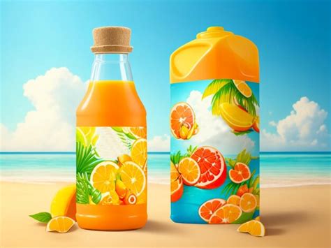 Premium AI Image | A Blank label design for a tropical fruit