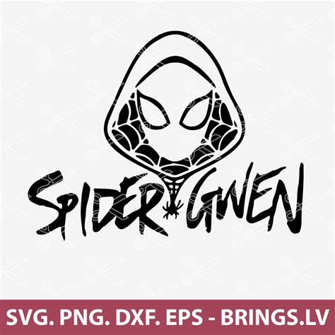 Spider Gwen SVG, Girl Spider SVG, Spider Gwen Face SVG