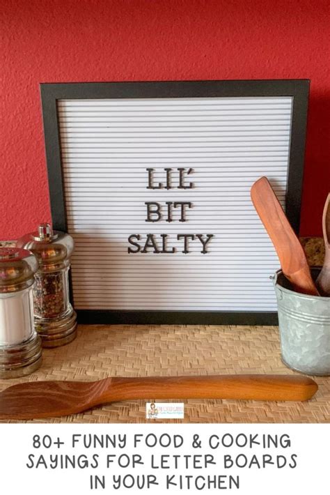 Funny Cooking Quotes for Letter Boards - The Gifted Gabber