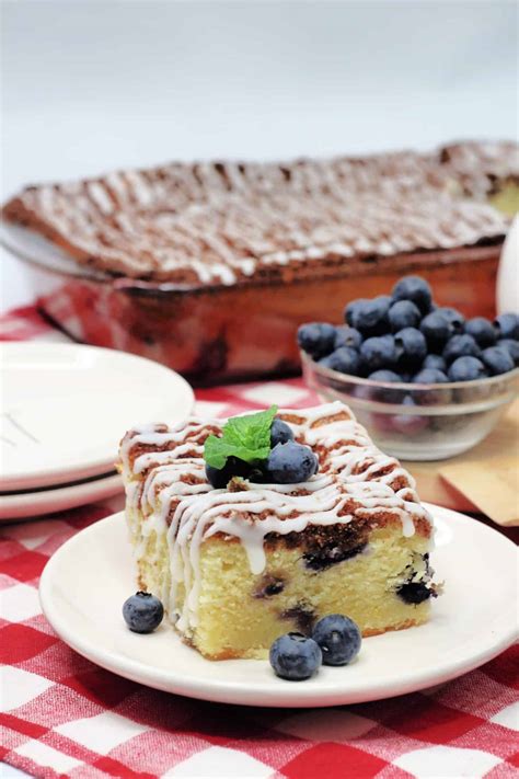 Easy Lemon Blueberry Breakfast Cake Recipe - Sweet Pea's Kitchen