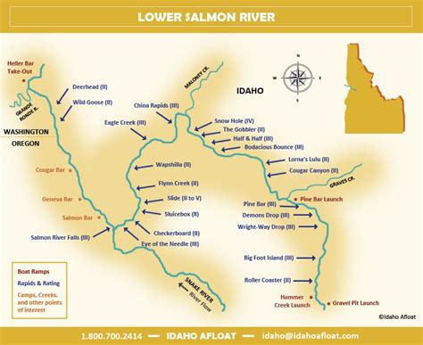 Map Of Salmon River Idaho - China Map Tourist Destinations