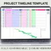 Excel project timeline template project template project launch timeline excel spreadsheet ...